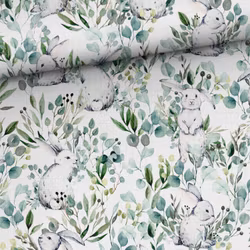V1203 Bambumuslin Kanin i blad (5 m)