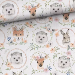 V1204 Bambumuslin Djur i kransar (5 m)