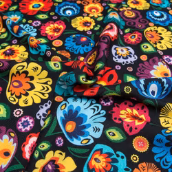 V1230 Bambuviscose Färgglada blommor (5 m)