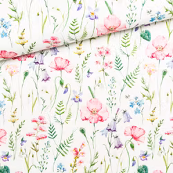 V1233 Bambuviscose Blommig äng (5 m)