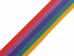 B640 Polypropylenband 40 mm regnbåge (25 m)