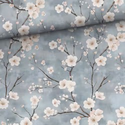 T7077 Joggingtyg Blommor på kvist (5 m)