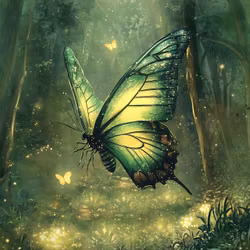 T7088 Joggingtyg Magisk fjäril (40 x 50 cm) 5-pack