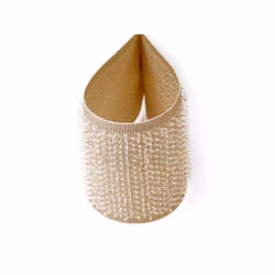 B340 Kardborrband 50 mm ljusbeige (hård) (25 m)