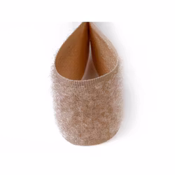 B340 Kardborrband 50 mm mörkbeige (mjuk) (25 m)