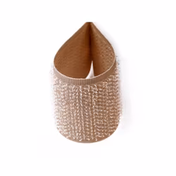 B340 Kardborrband 50 mm mörkbeige (hård) (25 m)