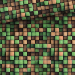 T7097 Joggingtyg Ruta grön/brun (5 m)