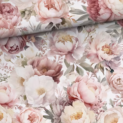 T7116 Joggingtyg Blomsterdröm rosa (5 m)