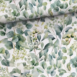 T7118 Trikå Vacka gröna blad (5 m)