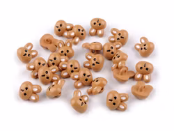 K1206 Knapp Kanin brun (25 st)