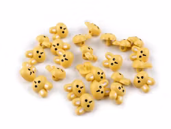 K1206 Knapp Kanin gul (25 st)