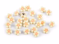 K1205 Knapp Blomma vintervit (25 st)