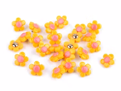 K1202 Knapp Blomma gul (25 st)