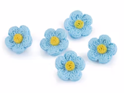 K1201 Knapp Blomma blå (25 st)