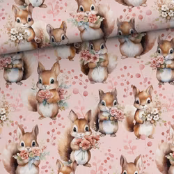 T7143 Trikå Gullig Ekorre (5 m)