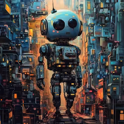 T7160 Joggingtyg Robot Framtidsutforskaren  (55 x 73 cm) 5-pack