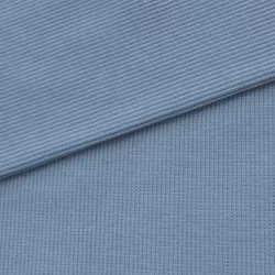 T6220 Ribbad mudd mellanblå (1 m)