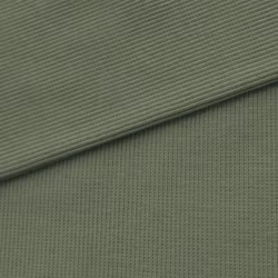 T6220 Ribbad mudd mörk olivgrön (1 m)