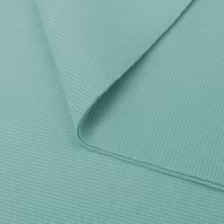 T6220 Ribbad mudd mintgrön (1 m)