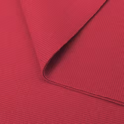 T6220 Ribbad mudd hallonröd (1 m)