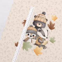 T7162 Joggingtyg Höstmys med skogskompisar (40 x 50 cm) 5-pack