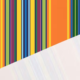 V1288 Bomullsväv Färgglada ränder (5 m)