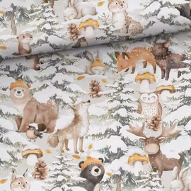 T7166 Joggingtyg Skogsdjur i vinterskog (5 m)