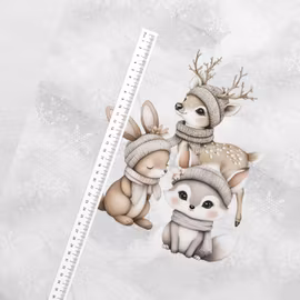 T7175 Joggingtyg Vintervänner i snön (40 x 50 cm) 5-pack