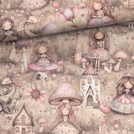 V1292 Bomullsväv Drakriket (5 m)