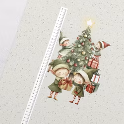 T7184 Joggingtyg Alvernas julgran (40 x 50 cm) 5-pack