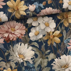 T7192 Joggingtyg Blommor i skymning (5 m)