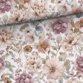 T7197 Trikå Ljuva Blommor (5 m)