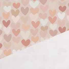 T7198 Trikå Puderhjärtan (5 m)