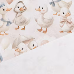 V1299 Bomullsväv Gäss på Äventyr (5 m)