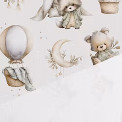 T7227 Trikå Mysiga Vänner (5 m)