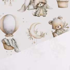 T7227 Trikå Mysiga Vänner (5 m)