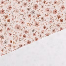 V1308 Bomullsväv Söta blommor (5 m)