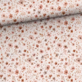 V1308 Bomullsväv Söta blommor (5 m)