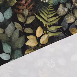 V1311 Bomullsväv Skogens Blad (5 m)