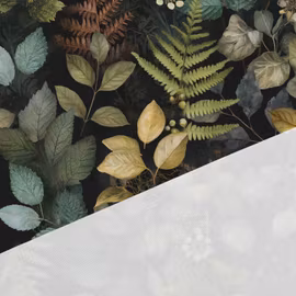 V1311 Bomullsväv Skogens Blad (5 m)