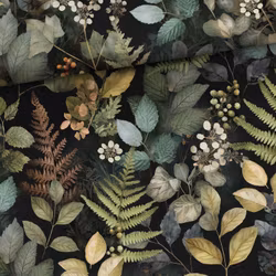 T7255 Trikå Skogens Blad (5 m)