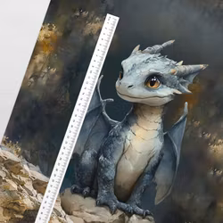 T7261 Joggingtyg Lilla Draken (40 x 50 cm) 5-pack