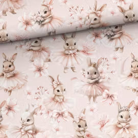 V1313 Bomullsväv Balettkanin (5 m)