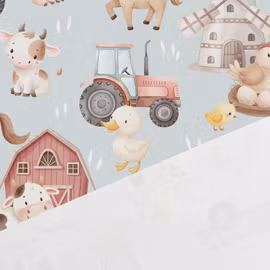 V1314 Bomullsväv Bondgården (5 m)