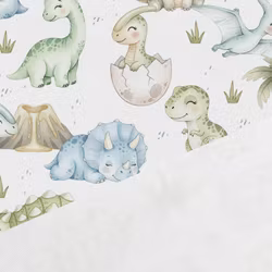 V1316 Bomullsväv DinoDröm (5 m)