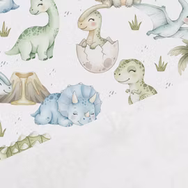 V1316 Bomullsväv DinoDröm (5 m)