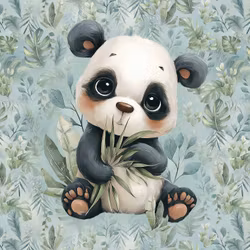 T7309 Joggingtyg Djungeldröm Panda (40 x 50 cm) 5-pack