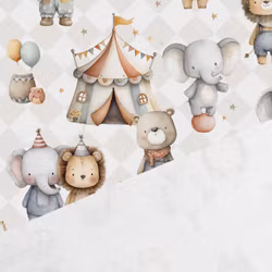 T7311 Trikå Lilla Cirkus  (5 m)