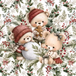 T7339 Joggingtyg Julsaga - julnallar (40 x 50 cm) 5-pack