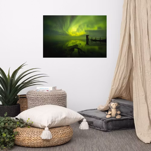 Norrsken över Strömsund - 24″×36″
